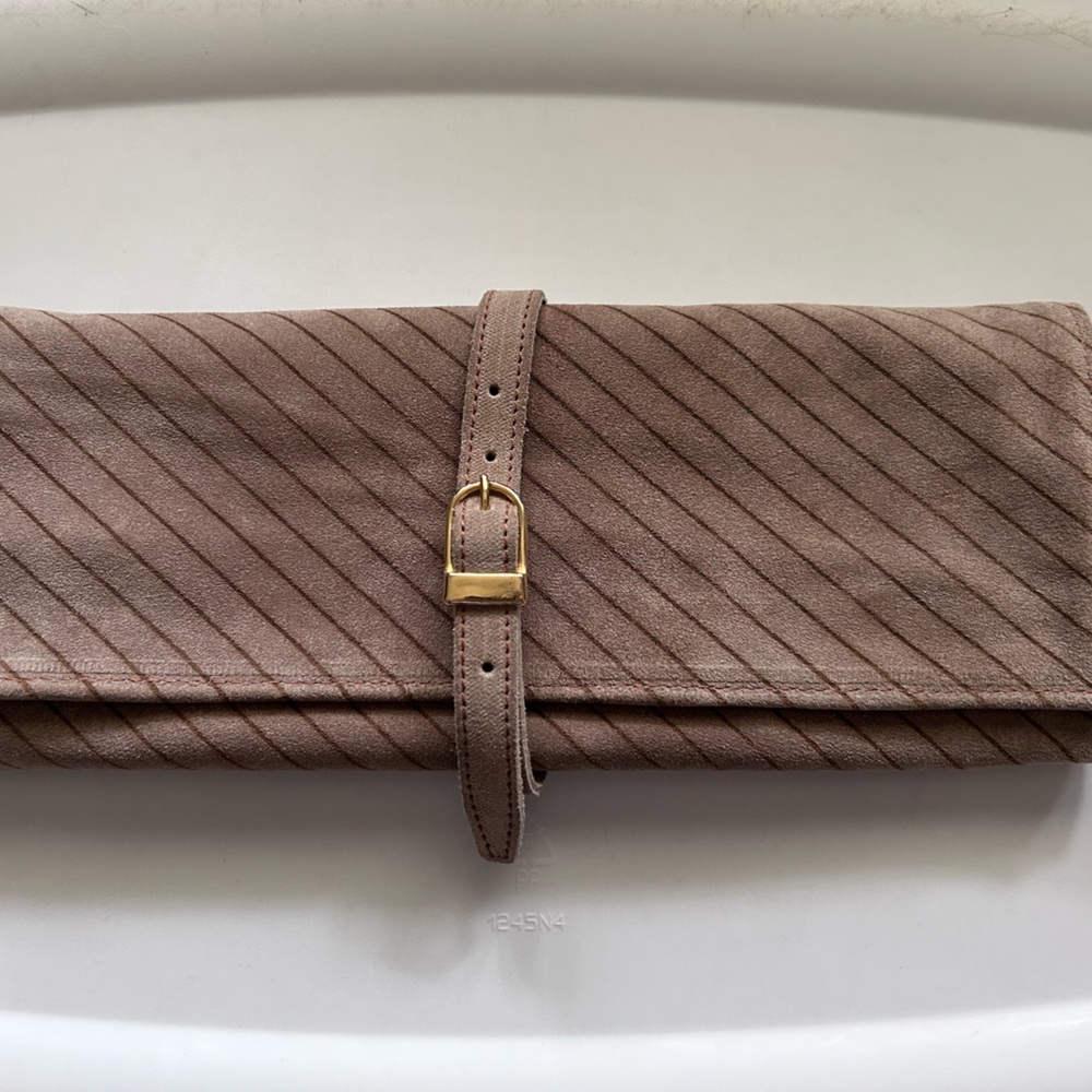 Made in Italy Suede Clutch